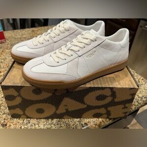 Coach White and Tan Sneakers